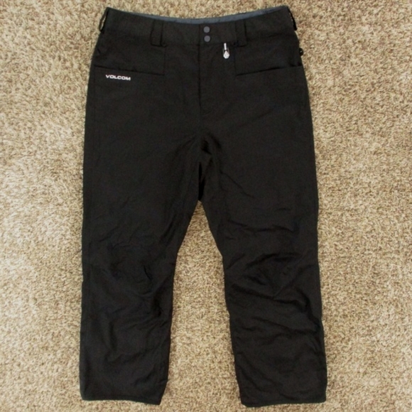 Volcom Ski Snowboard Pants Men's Large Black Carbon Insulated